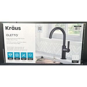 Kraus KPF-2822MB-C  Oletto Single Handle  Kitchen Matte Black Faucet